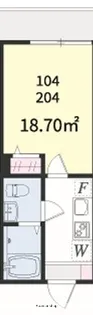 アザーレ・パッシオ矢向【1階】の間取り