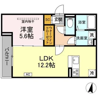 D PAINA 浅田【3階】の間取り