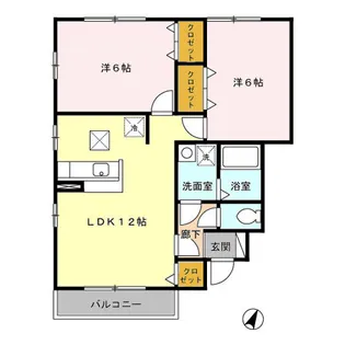 ボナール【1階】の間取り