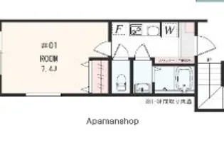 アザーレ・パッシオ大口B【3階】の間取り
