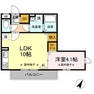 GRACE HILLS【2階】の間取り