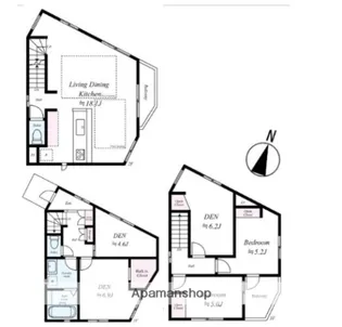 神奈川県藤沢市辻堂新町2丁目【一戸建】の間取り