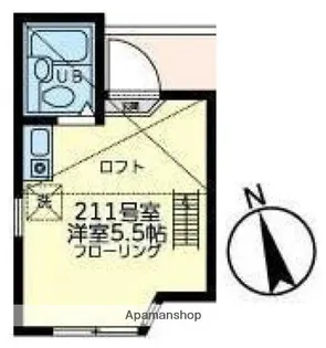 ユナイト南太田ケリースレーター【2階】の間取り