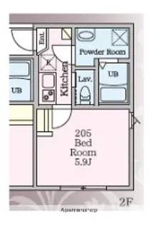 マックス上大岡【2階】の間取り