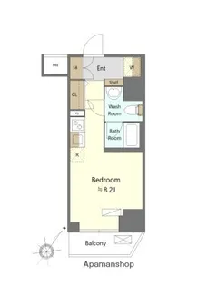 スパシエイラーレ横浜【2階】の間取り