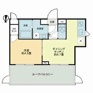 クラリティア池上【5階】の間取り