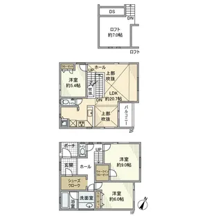 神奈川県横浜市鶴見区馬場1丁目【一戸建】の間取り