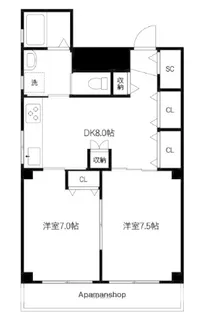 LUMINOUS【1階】の間取り