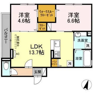 LUCKY CIRCLE HIYOSHI (ラッキーサークルヒヨ【3階】の間取り