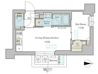 BRILLIA IST 武蔵小杉【10階】の間取り