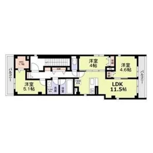 MONT NOIR大岡山【3階】の間取り