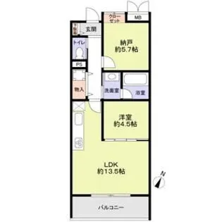 THE TAKASUNA KULTURC【3階】の間取り