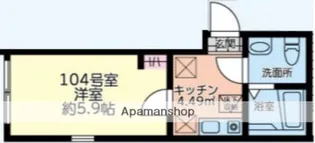 シティハウスさがみ野【1階】の間取り