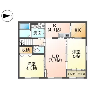 オリーヴァ OLIVA【2階】の間取り