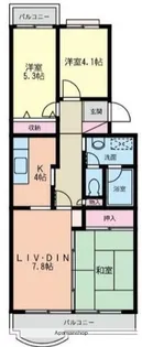 サウサリトファースト【3階】の間取り