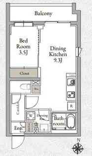 LIVECASA千鳥町【2階】の間取り