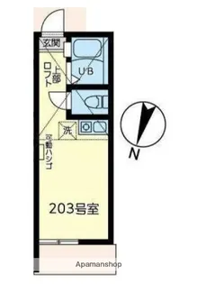 ユナイト南太田クロードドビッシュ【2階】の間取り