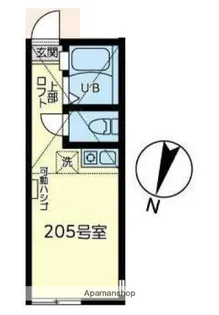 ユナイト南太田クロードドビッシュ【2階】の間取り