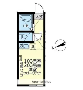 ユナイト白楽ティアーモ【1階】の間取り