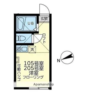 ユナイト白楽ティアーモ【2階】の間取り
