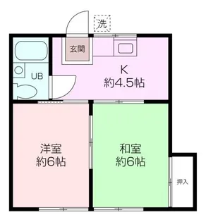 ヤマムラハイツ【2階】の間取り