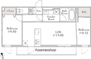 テラブリック南大井【7階】の間取り