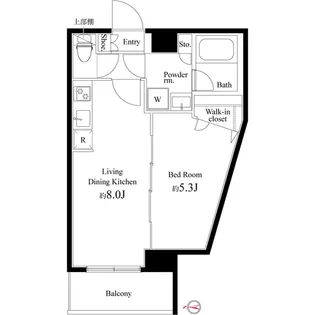 COURT BLANCHE【6階】の間取り