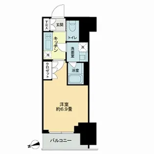 ザ・ライオンズフォーシア鶴見【7階】の間取り