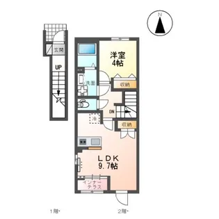 ノルドット【2階】の間取り