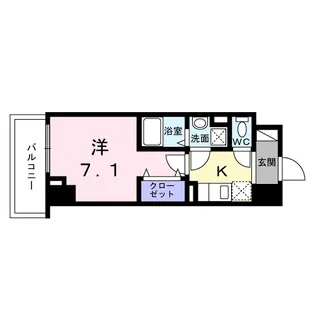 スアヴィス平塚八重咲【1階】の間取り