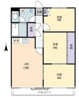 アロードリーム【3階】の間取り