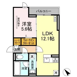 D PAINA 登戸II【2階】の間取り