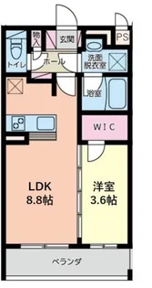LIBERTE(リベルテ)【3階】の間取り