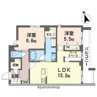 オーツー【2階】の間取り