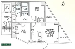 プロスパーレジデンス【4階】の間取り