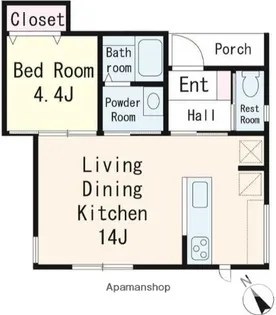 鎌倉 花冠【1階】の間取り