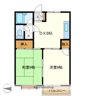 アンジュ1番館【2階】の間取り