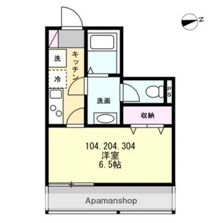 ベイルーム湘南台北【2階】の間取り