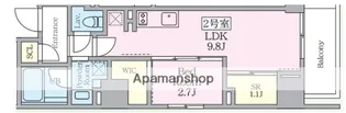 プライムブリス横濱関内【5階】の間取り