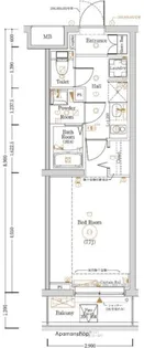 LOG登戸STATION SIDE【3階】の間取り