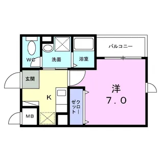 ヴァンベェール27【3階】の間取り