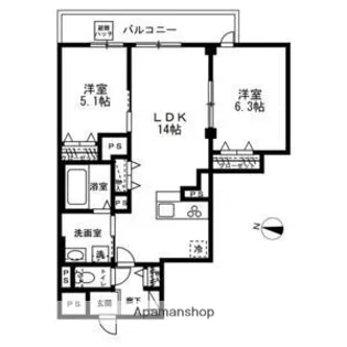 メゾン藤屋【3階】の間取り