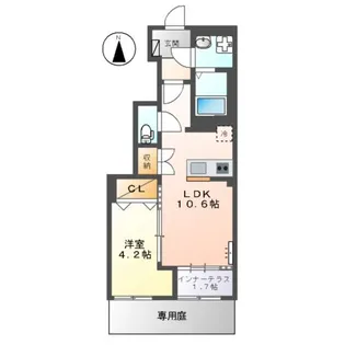 TOSHUN LUMINOUS【1階】の間取り