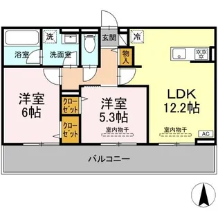 クレール林V【3階】の間取り
