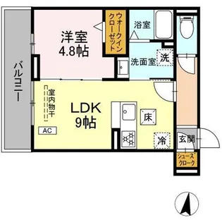 D PAINA 中丸子【1階】の間取り