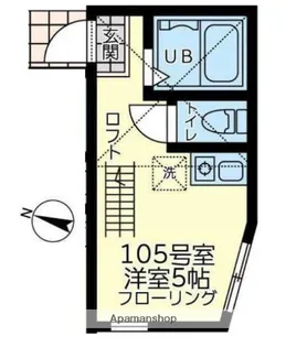 ユナイト安針リシュリーの杜【1階】の間取り
