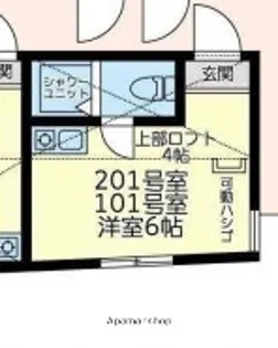 ユナイト川崎ベーリング【1階】の間取り