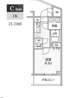 SーRESIDENCE横濱磯子ALIZE【3階】の間取り