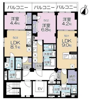MAISON FUTABA(メゾンふたば)【5階】の間取り