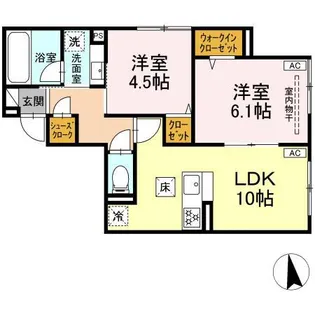 スリジエ【1階】の間取り